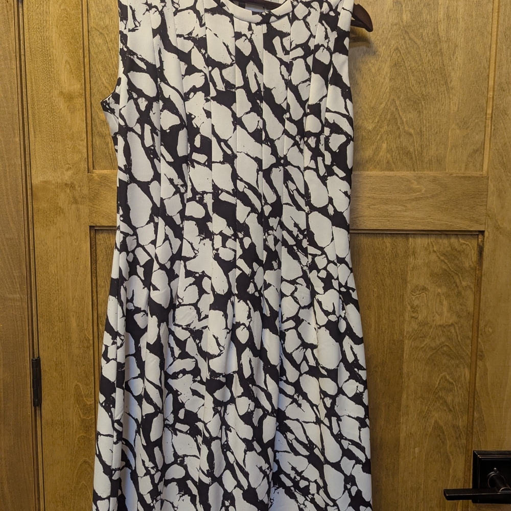 Dress, Women, Black/White, Size 12 H&M